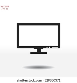 Pictograph of computer vector icon