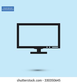 Pictograph of computer vector icon