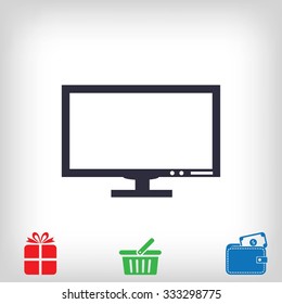 Pictograph of computer vector icon