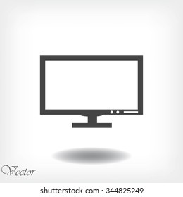 Pictograph of computer vector icon