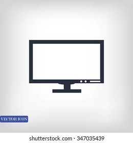 Pictograph of computer vector icon