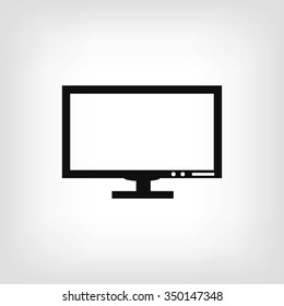 Pictograph of computer vector icon