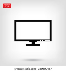 Pictograph of computer vector icon