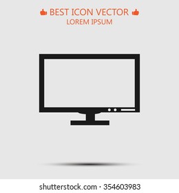 Pictograph of computer vector icon