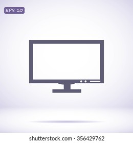 Pictograph of computer vector icon