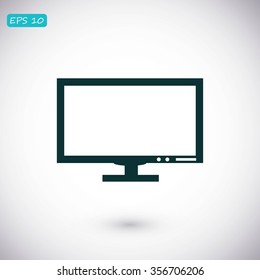 Pictograph of computer vector icon