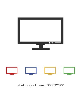 Pictograph of computer vector icon
