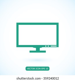Pictograph of computer vector icon