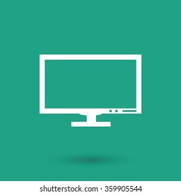 Pictograph of computer vector icon