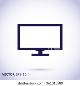 Pictograph of computer vector icon