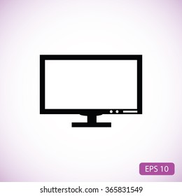 Pictograph of computer vector icon