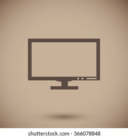 Pictograph of computer vector icon