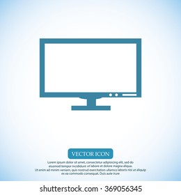 Pictograph of computer vector icon