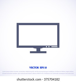 Pictograph of computer vector icon