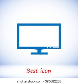 Pictograph of computer vector icon