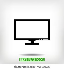 Pictograph of computer vector icon