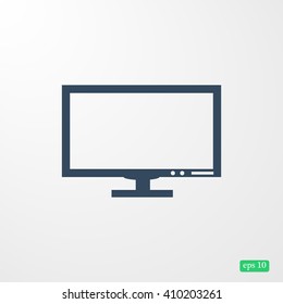 Pictograph of computer vector icon