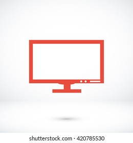 Pictograph of computer vector icon