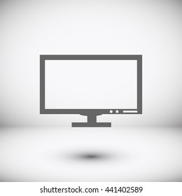Pictograph of computer vector icon