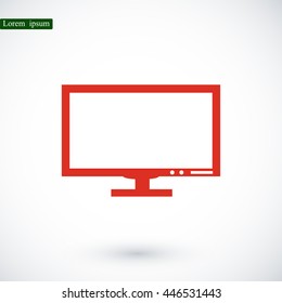 Pictograph of computer vector icon