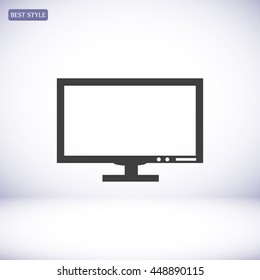 Pictograph of computer vector icon
