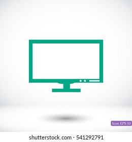 Pictograph of computer vector icon, vector best flat icon, EPS