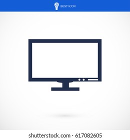 Pictograph of computer vector icon, vector best flat icon, EPS