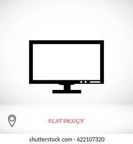 Pictograph of computer vector icon, vector best flat icon, EPS