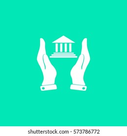 Pictograph courthouse icon