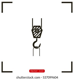 pictograph of crane hook