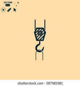 pictograph of crane hook