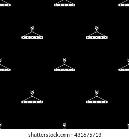Pictograph of crane hook. Vector icon