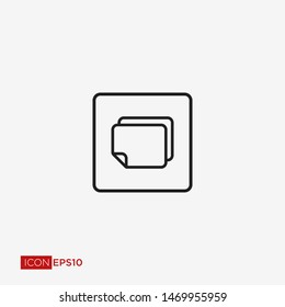Pictograph of document for icon. Paper and File Icon.
