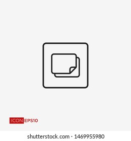 Pictograph of document for icon. Paper and File Icon.