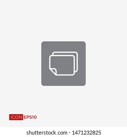 Pictograph of document for icon. Paper and File Icon.