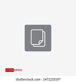 Pictograph of document for icon. Paper and File Icon.