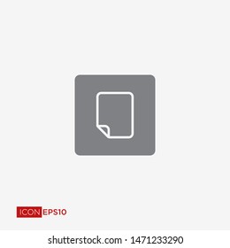 Pictograph of document for icon. Paper and File Icon.