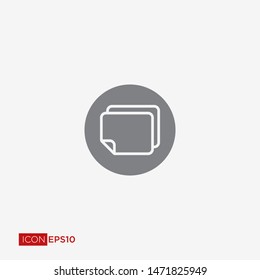 Pictograph of document for icon. Paper and File Icon.