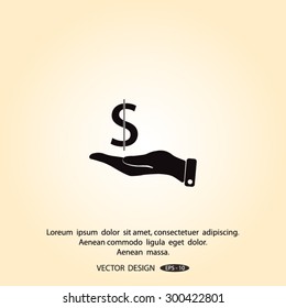 Pictograph of Dollar Sign Vector Icon
