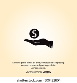 Pictograph of Dollar Sign Vector Icon