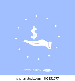 Pictograph of Dollar Sign Vector Icon