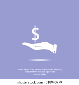 Pictograph of Dollar Sign Vector Icon