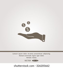 Pictograph of Dollar Sign Vector Icon