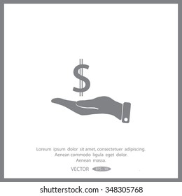 Pictograph of Dollar Sign Vector Icon