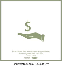 Pictograph of Dollar Sign Vector Icon