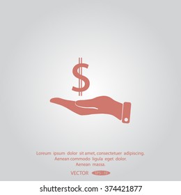 Pictograph of Dollar Sign Vector Icon