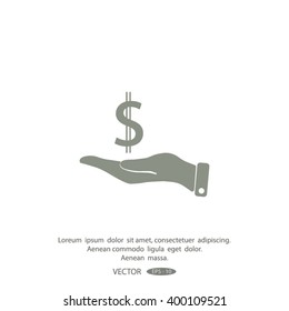 Pictograph of Dollar Sign Vector Icon