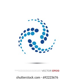 Pictograph of dot geometric pattern for icon, logo and identity designs