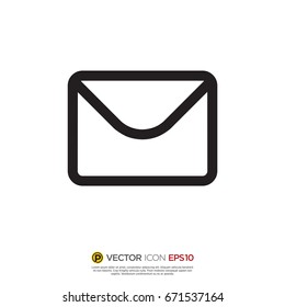 Pictograph of envelope for icon, logo and identity designs