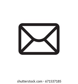 Pictograph of envelope for icon, logo and identity designs